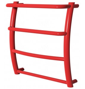 Червона рушникосушка Breeze 4 RAL3020 драбинка 450x432, red
