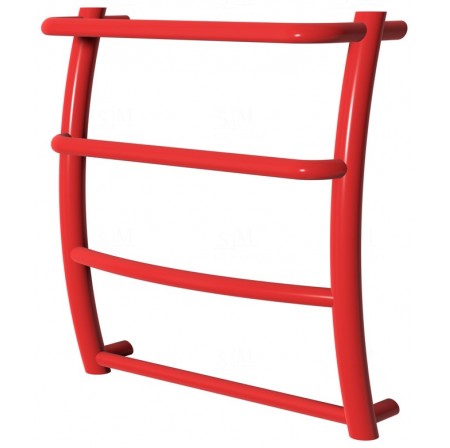 Червона рушникосушка Breeze 4 RAL3020 драбинка 450x432, red