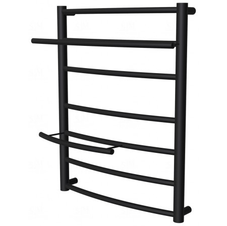 Рушникосушилка Safo 7 чорна RAL9005 драбинка 600x482, black