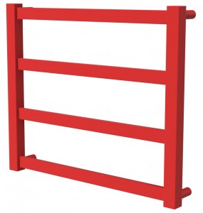 Сушка для рушників Extra 4 червона RAL3020 драбинка 450x530, red