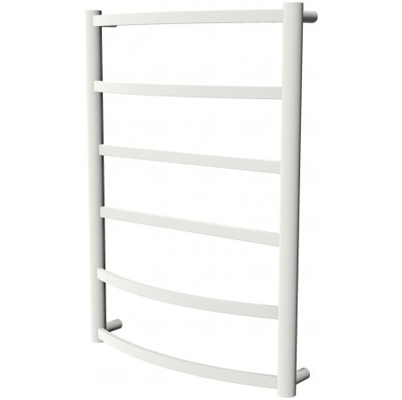 Біла рушникосушка Elite 6 RAL9016 драбинка 650x482, white