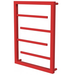 Червона рушникосушка Prestige 4 RAL3020 драбинка 550x480, red