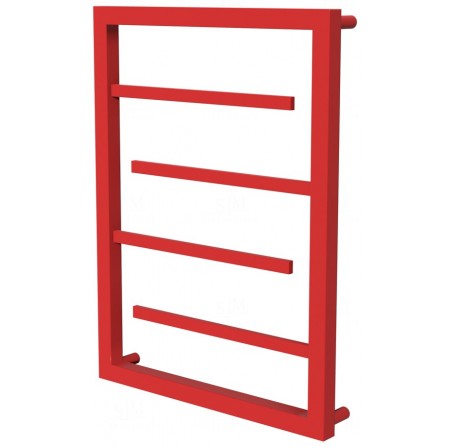 Червона рушникосушка Prestige 4 RAL3020 драбинка 550x480, red
