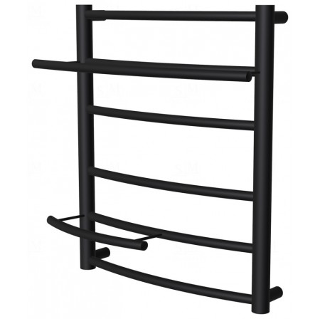 Чорна сушарка для рушників Safo 6 RAL9005 драбинка 500x432, black