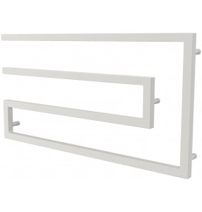 Біла сушарка для рушників Phyton 7 RAL9016 змійка 510x1000, white
