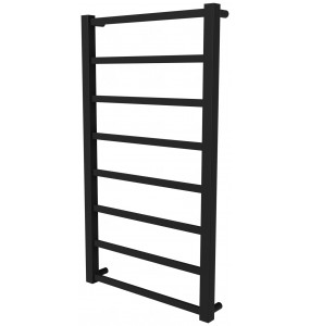 Рушникосушилка Quatro 8 чорна RAL9005 драбинка 850x480, black