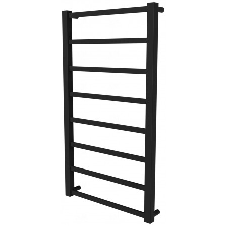 Рушникосушилка Quatro 8 чорна RAL9005 драбинка 850x480, black