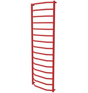 Червона рушникосушилка Luxe 15 RAL3020 драбинка 1550x532, red
