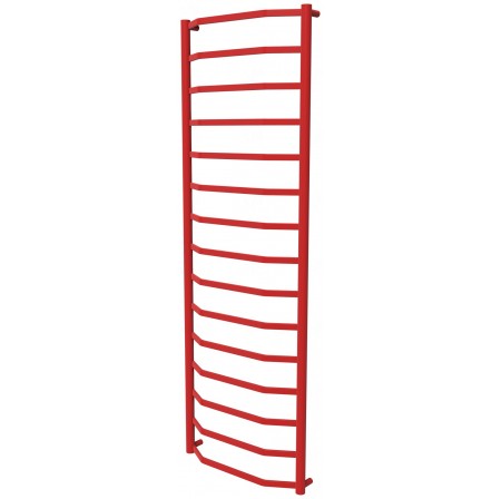 Червона рушникосушилка Luxe 15 RAL3020 драбинка 1550x532, red