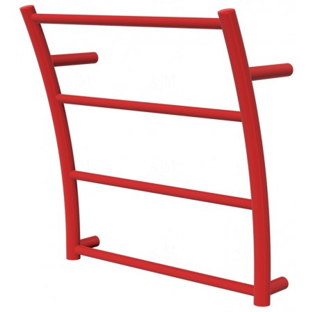 Рушникосушка Wave 4 червона RAL3020 драбинка 440x425, red