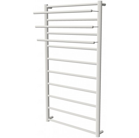 Біла сушка для рушників Elegant 10 RAL9016 драбинка 1050x532, white