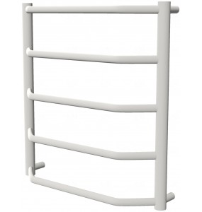 Біла сушка для рушників Standart 5 RAL9016 драбинка 550x532, white