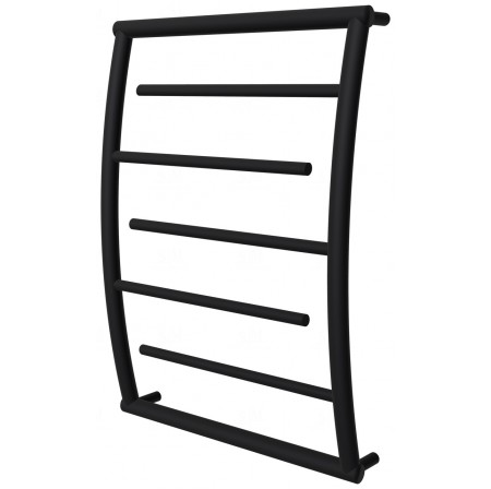 Чорна сушарка для рушників Atlantica 5 RAL9005 драбинка 650x532, black