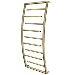 Рушникосушка Atlantica 9 золото драбинка 1050x482, gold