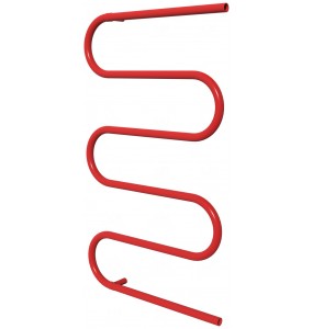 Червона рушникосушка Змійка 5 RAL3020 змійка 945x550, red