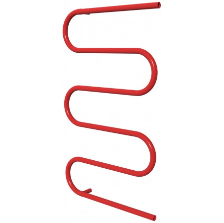 Червона рушникосушка Змійка 5 RAL3020 змійка 945x550, red