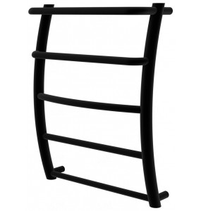 Сушарка для рушників Breeze 5 чорна RAL9005 драбинка 550x432, black