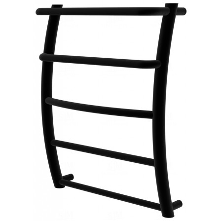 Сушарка для рушників Breeze 5 чорна RAL9005 драбинка 550x432, black