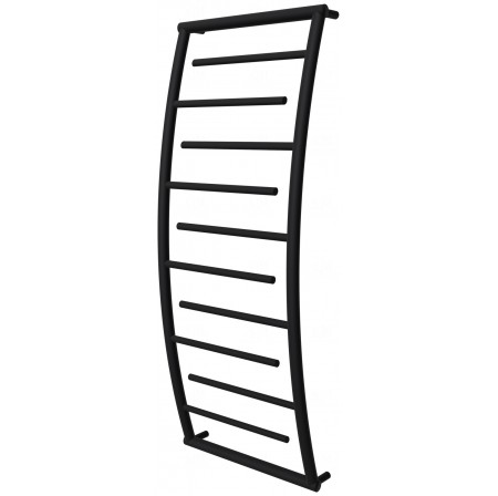 Рушникосушка Atlantica 10 чорна RAL9005 драбинка 1150x482, black