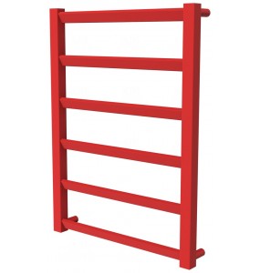 Червона рушникосушка Slide 6 RAL3020 драбинка 650x480, red
