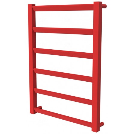 Червона рушникосушка Slide 6 RAL3020 драбинка 650x480, red