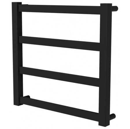 Сушарка для рушників Extra 4 чорна RAL9005 драбинка 450x480, black