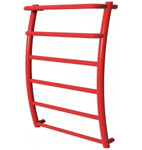 Червона рушникосушка Breeze 6 RAL3020 драбинка 650x482, red