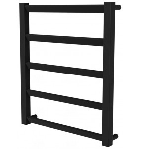 Рушникосушка Slide 5 чорна RAL9005 драбинка 550x480, black