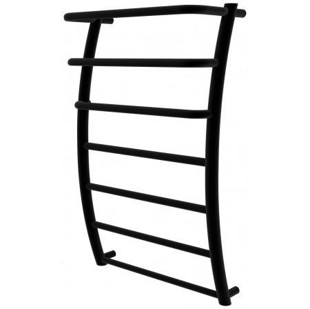 Рушникосушилка Breeze 7 чорна RAL9005 драбинка 750x482, black