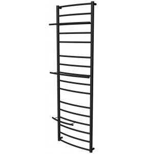 Рушникосушилка Safo 16 чорна RAL9005 драбинка 1500x482, black
