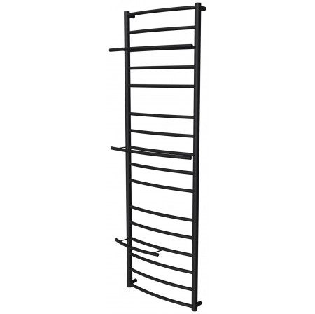 Рушникосушилка Safo 16 чорна RAL9005 драбинка 1500x482, black
