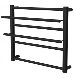 Рушникосушка Elegant 4 чорна RAL9005 драбинка 450x482, black