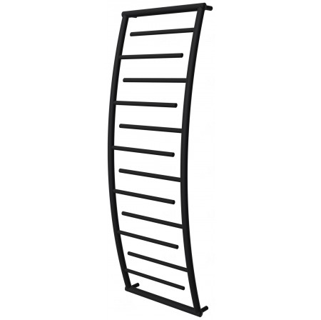 Чорна рушникосушка Atlantica 12 RAL9005 драбинка 1350x482, black