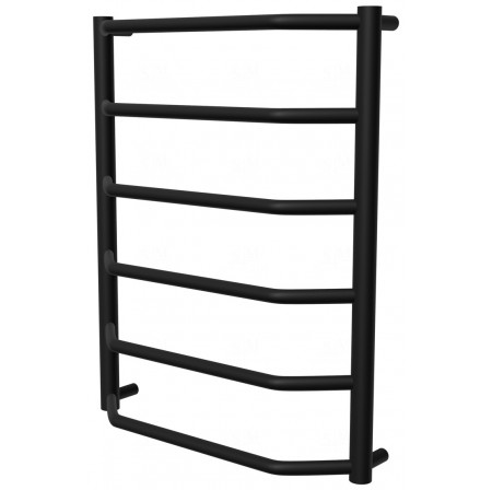 Чорна рушникосушка Standart 6 RAL9005 драбинка 650x532, black