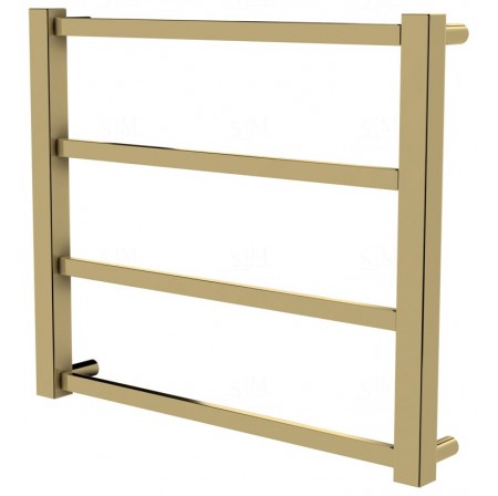 Рушникосушилка Quatro 4 золото драбинка 450x530, gold