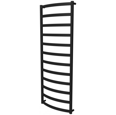 Рушникосушка Maxima 12 чорна RAL9005 драбинка 1250x482, black
