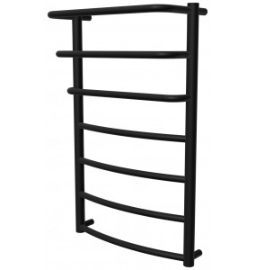 Чорна сушарка для рушників Grosse 7 RAL9005 драбинка 750x482, black