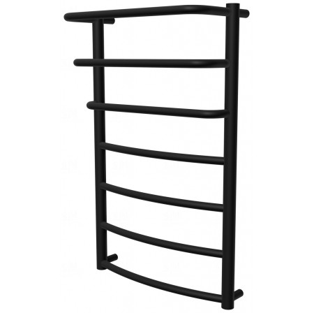 Чорна сушарка для рушників Grosse 7 RAL9005 драбинка 750x482, black