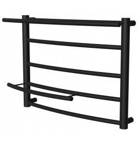 Сушарка для рушників Safo 5 чорна RAL9005 драбинка 400x532, black