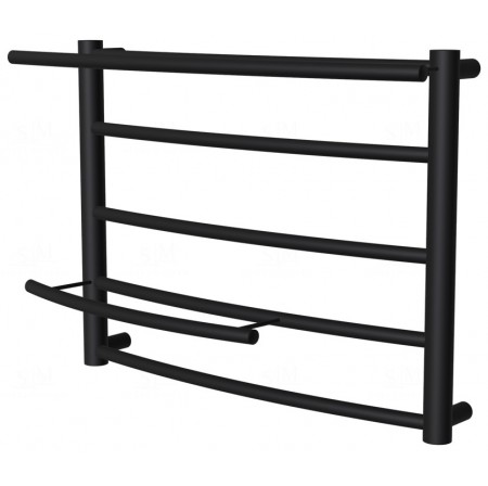 Сушарка для рушників Safo 5 чорна RAL9005 драбинка 400x532, black