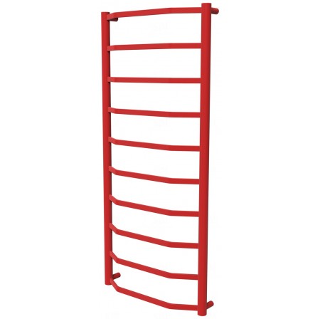 Червона рушникосушка Luxe 10 RAL3020 драбинка 1050x482, red