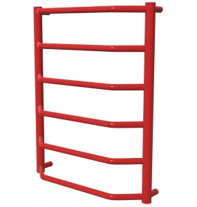 Червона сушарка для рушників Standart 6 RAL3020 драбинка 650x532, red