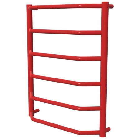 Червона сушарка для рушників Standart 6 RAL3020 драбинка 650x532, red