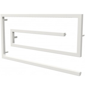 Рушникосушилка Cyclone 7 біла RAL9016 змійка 510x1000, white