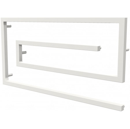 Рушникосушилка Cyclone 7 біла RAL9016 змійка 510x1000, white