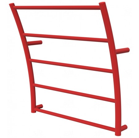 Червона рушникосушка Wave 5 RAL3020 драбинка 540x525, red