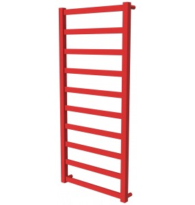Червона рушникосушка Extra 10 RAL3020 драбинка 1050x480, red