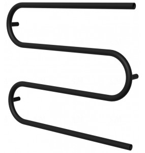 Рушникосушка Змійка 3 чорна RAL9005 575x700, black