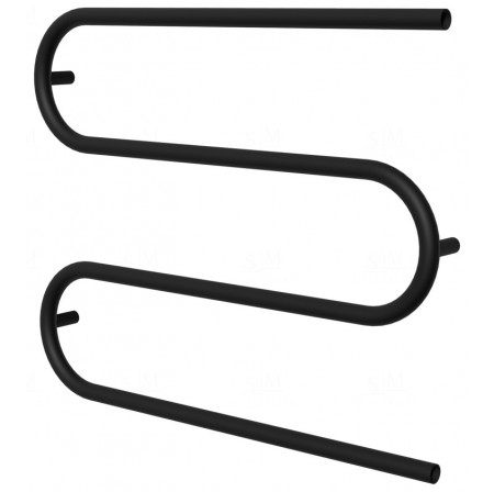 Рушникосушка Змійка 3 чорна RAL9005 575x700, black