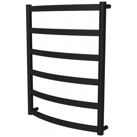Рушникосушка Maxima 6 чорна RAL9005 драбинка 650x532, black